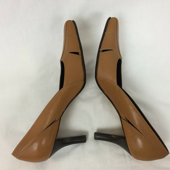 Etienne Aigner Heels 6 M Brown Leather Brookline - Picture 5 of 7